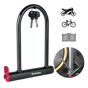 Candado bicicleta moto cadena candado tipo U Hermex-49620