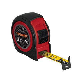 Wincha 3m cinta métrica Flexómetro compacto contra impactos Truper