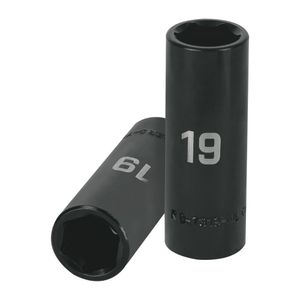 Dado de impacto 1 /2" largo 6 puntas 19 mm, Truper