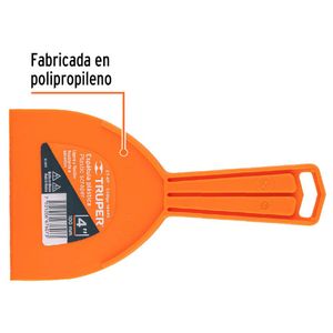 Espátula para estucado de pvc 4 pulgadas Truper
