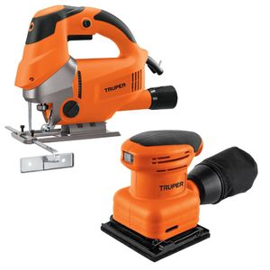 Combo lijadora orbital 200w y sierra caladora 750w -Truper