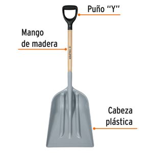 Lampa cuchara Pala sanitaria puño Y mango 27