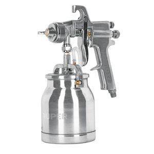 pistola de aire para pintar, uso profesional acabado fino  1L Truper