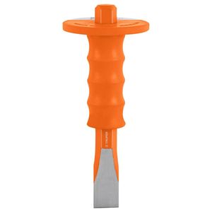 Cincel Plana 1 x 8" con grip ergonómico antivibración, Truper