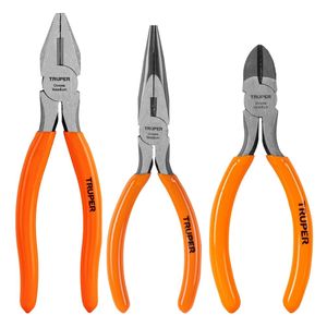Alicates de electricista 3 piezas mango pvc, truper