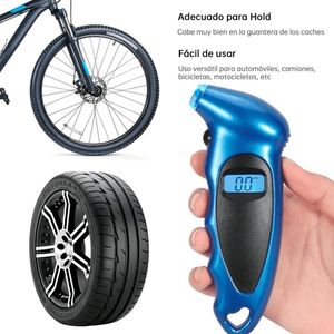 Medidor De Presión Digital Celeste Para Neumáticos