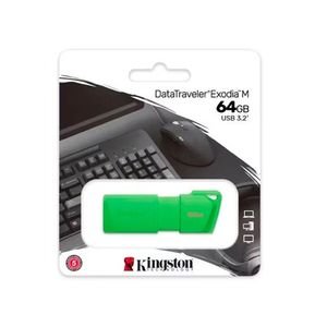 Memoria Usb 64gb Kingston 3.2 Exodia Neon Green KC-U2L64-7LG