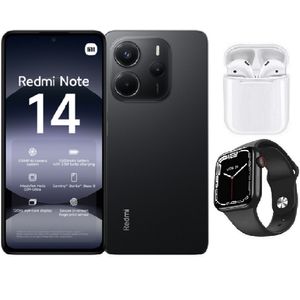 Xiaomi Redmi Note 14 256GB Negro  + Audifonos + Smartwatch