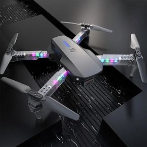 Mini Dron Profesional E99Max Dual Camara Con Luces Led De Colores
