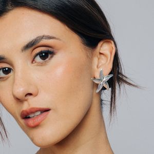 Maxi Aretes Estrella de Mar de Plata 925