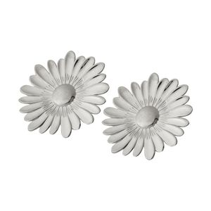 Maxi Aretes Margarita de Plata 925