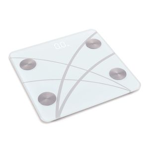 Balanza smart Senssun 4 electrodos, 15 funcionalidades, blanco