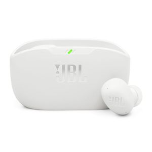 Audífonos bluetooth True Wireless JBL Wave Buds 2 cancelación de ruido, resistente IP54, duración máx. 40 horas con estuche de carga, blanco