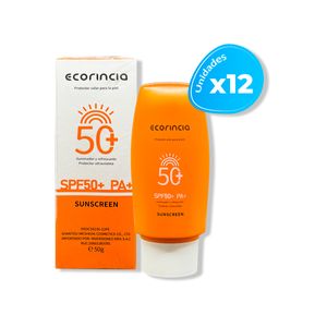 Protector Solar 50 SPF Ecorincia 50G 12 Unidades