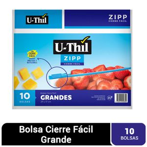 Bolsa Grande con Cierre Abre Fácil U-THIL Paquete 10un