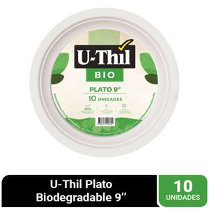 Platos U-THIL 9'' BIO Pack 10un