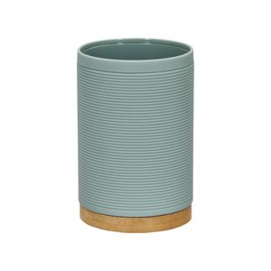 Vaso de Plástico y Bambú Ø7,1x11 cm
