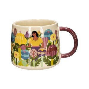 Mug Cerámica Pintado a Mano 420 ml
