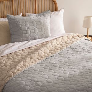 Quilt Microfibra Cordero con Diseño 2 plazas