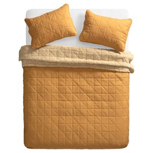 Quilt Microfibra Cordero con Diseño 2 plazas