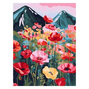 Set Bastidor con Diseño y Pinturas Acrílicas