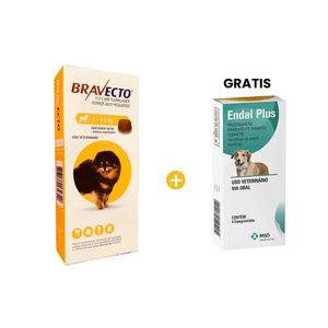Bravecto Antipulgas para Perro Masticable 2.0 a 4.5 Kg y GRATIS Endal Antiparasitario x4 Und
