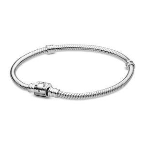 PANDORA Pulsera Moments de serpiente en plata con cierre de barril