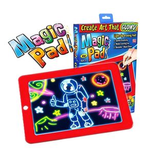 Pizarra Mágica Magic Pad con Luz para Niños lapiz