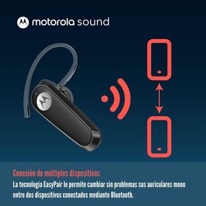 Audífono Motorola HK126 Mono Bluetooth Multipunto - Negro