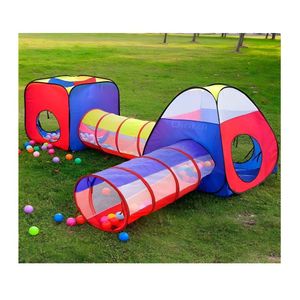 Carpa Circuito 4 En 1 Doble Túnel para Niños +100 pelotas