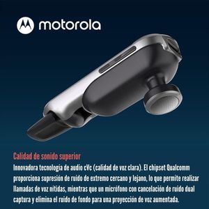 Audífono Motorola HK500 Mono Bluetooth Multipunto - Negro