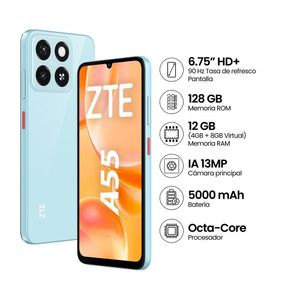 Celular ZTE Blade A55 4GB 128GB Azul