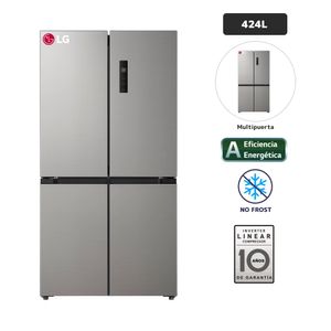 Refrigeradora LG 424L No Frost GM47MPZ Plateado