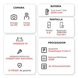 Celular Motorola G75 6.78" 8GB RAM 256GB Verde