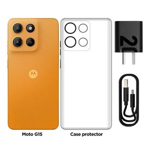 Celular Motorola G15 6.72" 4GB RAM 256GB Naranja