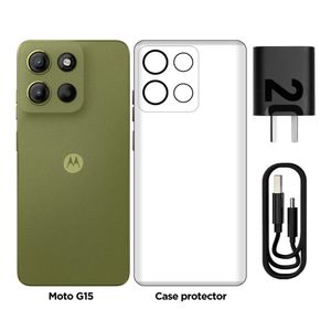 Celular Motorola G15 6.72" 4GB RAM 256GB Verde