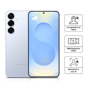 Celular Samsung Galaxy S25+ 256GB 6.7" SM-S936BLBLLTP Icy blue + Galaxy Buds SM-R530NZAALTA Silver