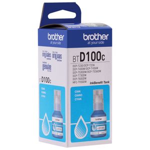Tinta de Botella BROTHER BTD100C Cyan