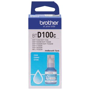 Tinta de Botella BROTHER BTD100C Cyan