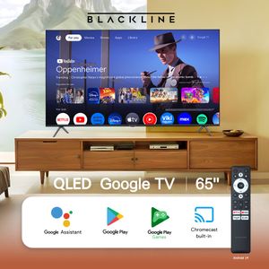 Televisor BLACKLINE QLED 65" UHD 4K Smart TV BL65-T6210QD