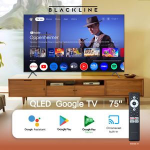 Televisor BLACKLINE QLED 75" UHD 4K Smart TV BL75-T6000QD
