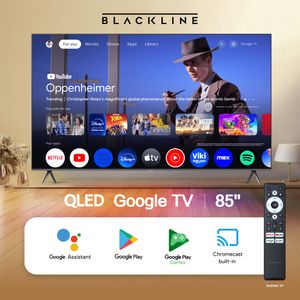 Televisor BLACKLINE QLED 85" UHD 4K Smart TV BL85-T3000QD