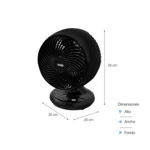 Ventilador Turbomax Sole Sobre Mesa SOLAIR016