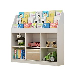 Librero Estante Organizador Infantil Polo Blanco Muebles Bonno