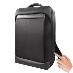 Mochila Con Huella Dactilar FIPILOCK Antirrobo Doble Compartimento Portalaptop 15.6 Negro