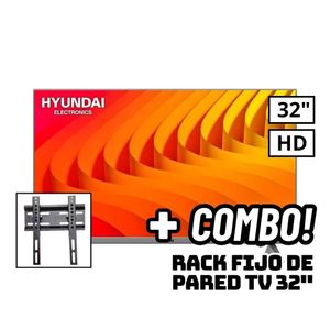 Televisor Hyundai 32 Smart TV WEBOS HUB HD LED HYLED3256WIM + RACK FIJO