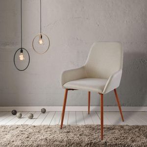 Set x 2 Sillas Comedor Lino Margaret Beige