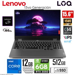 Laptop Lenovo LOQ 15IRX9 Intel Core i7-13650HX 12GB RAM 512GB SSD 156 FHD RTX3050-6GB 83DV00FHLM