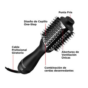 CEPILLO SECADOR Y VOLUMINIZADOR REVLON TITANIO