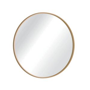 Espejo Circular 70 Cm Dorado Metal